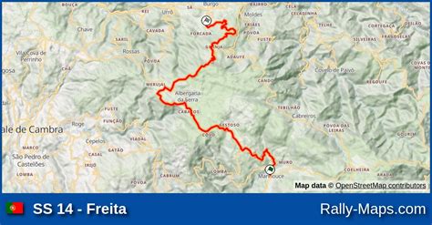 SS 27 Freita Stage Map Rally Internacional TAP 1973 WRC Rally