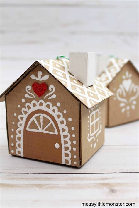 Cardboard Gingerbread House Template