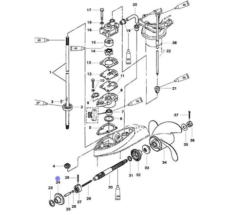 Exploring The Inner Workings Of A Mercury Inboard Motor Illustrated Parts Diagram