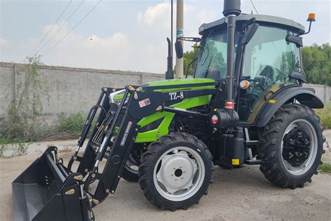 4 Wheel Drive 75 100HP Mini Agricultural Farm Tractor Front End Loader