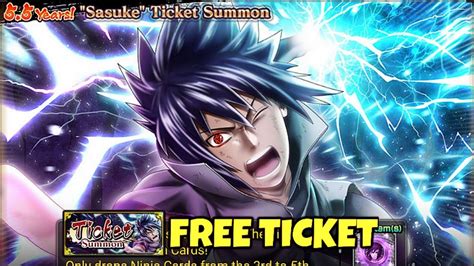 Years Anniversary Sasuke Tfs Free Ticket Summon Naruto X