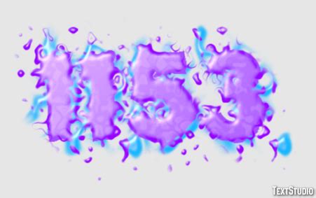 1153 Text Effect and Logo Design Number