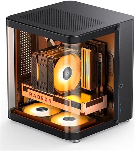 jonsbo tk  black  micro atx mini tower computer case hyperboloid