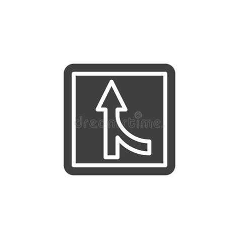 Lane Merge Sign Stock Illustrations 317 Lane Merge Sign Stock