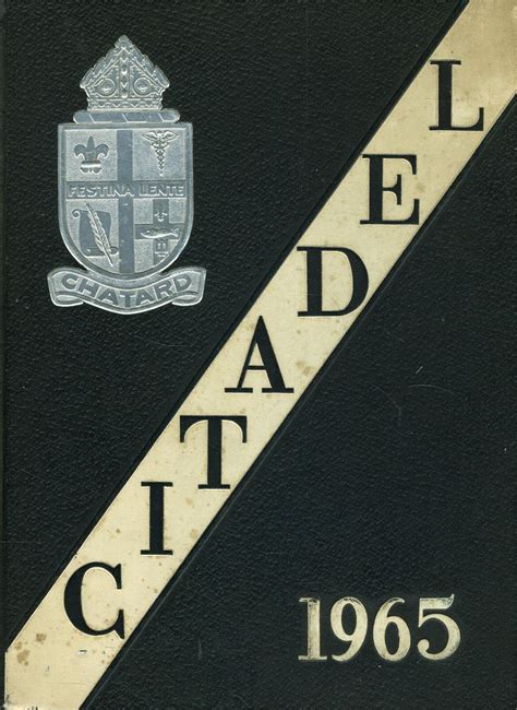 1965 yearbook from Bishop Chatard High School from Indianapolis, Indiana