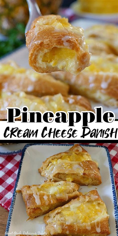 So Easy Semi Homemade Pineapple Danish Pineapple Cream Cheese Recipe