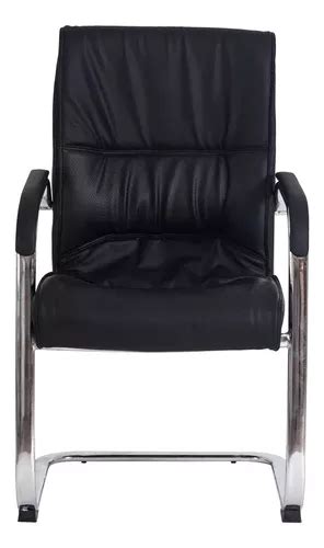 Silla De Escritorio Waw Design Big Fixa Negra Con Tapizado De