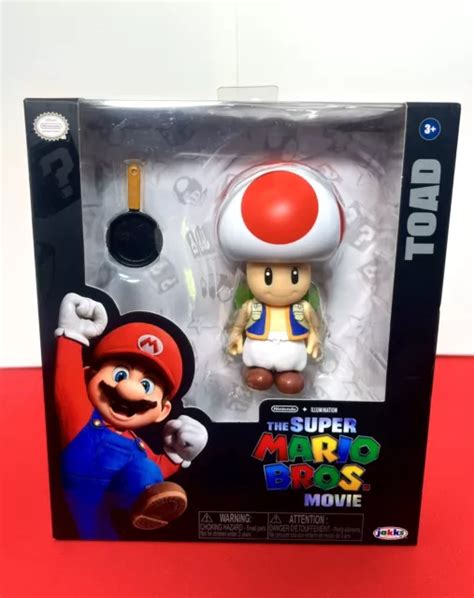 2023 Jakks The Super Mario Bros Movie Toad Action Figure £28 61