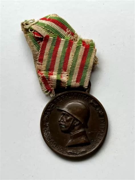 Italie M Daille Comm Morative De La Guerre En Bronze Ww Eur