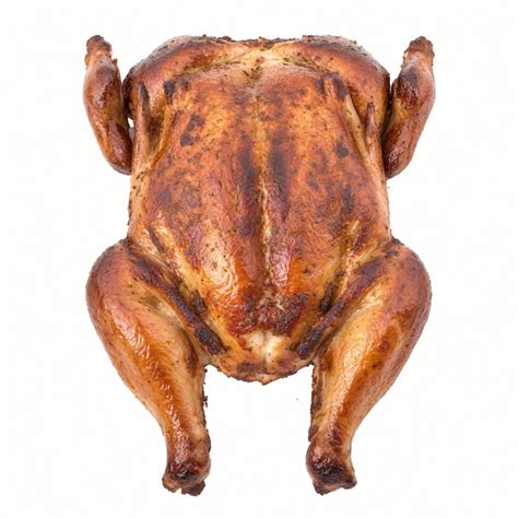 Premium AI Image Isolated Roasted Chicken On White Background