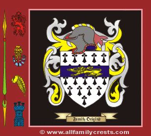 Garrett family crest and meaning of the coat of arms for the surname Garrett, Garrett name origin