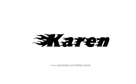 Karen Name Tattoo Designs Tattoos With Names