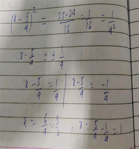 Solve The Equation 2x 2 5x 3 0 By The Method Of Completing Square