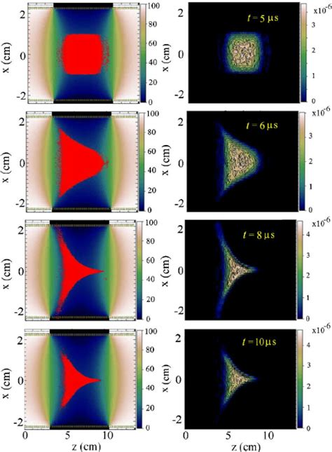 Color Online Equilibrium Simulation Results At Times T 5 6 8