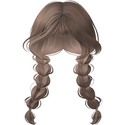 Wispy Double Braids Milktea Brown Roblox