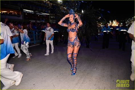 Irina Shayk Wows In Blue Peacock Outfit At Carnival In Rio Photo Bikini Irina Shayk