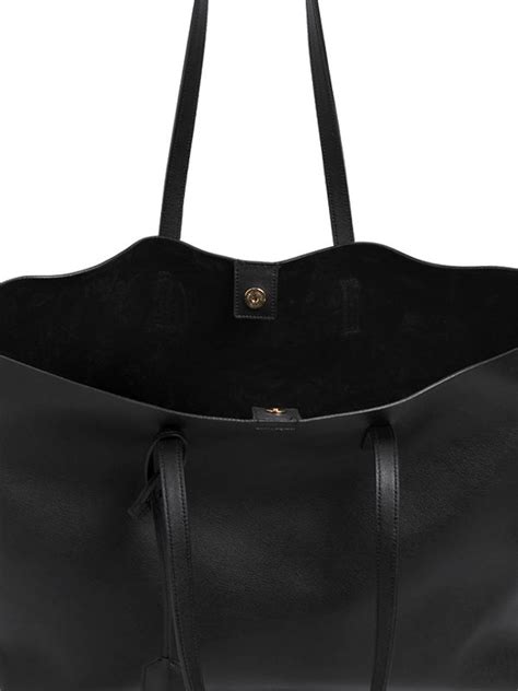 Lyst Saint Laurent Soft Leather Tote Bag In Black