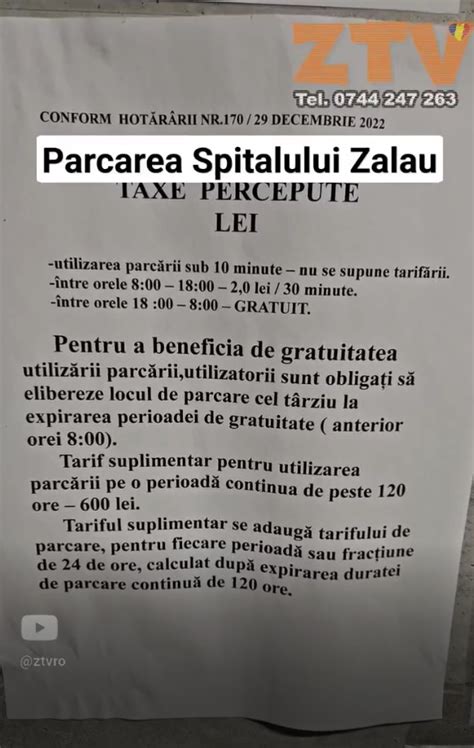 Parcarea Spitalului Zalau Ztv Ro Zalau Tv