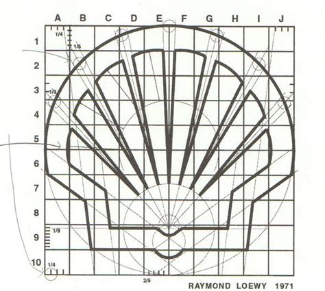 Sketch Of Shell By Raymond Loewy Logotipos De Dise O Gr Fico Disenos