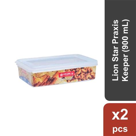 Lion Star Praxis Keeper Kotak Makan Ml X Pcs Shopee Indonesia