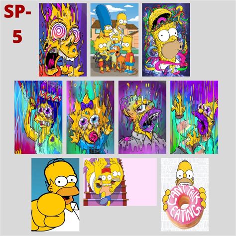 Quadros Do Homer E Bart Para Decora O Do Quarto Simpsons X