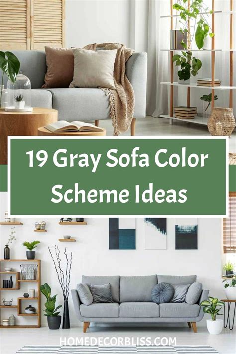 19 Gray Sofa Color Scheme Ideas | Leather sofa living room, Charcoal ...