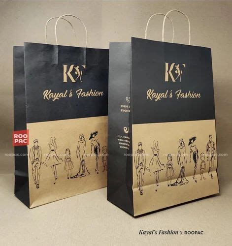 Printed Medium Brown Paper Bags Capacity 3 Kg At Rs 95piece In