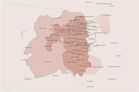 Israeli-Ruled West Jerusalem (1949–67) or “West Jerusalem”—Map