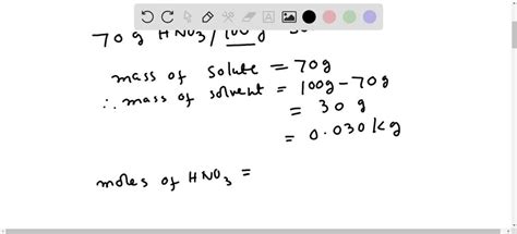 SOLVED An Aqueous Solution Of Concentrated Nitric Acid HNO3 Is 70 0