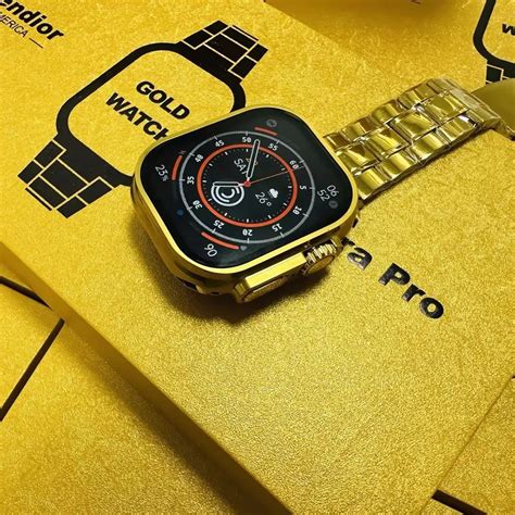 G9 Ultra Pro Series 8 Smart Watch Fendior American Gold Edition With 3