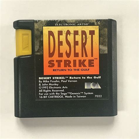 Desert Strike Return To The Gulf Mega Drive Genesis Juegos Retro