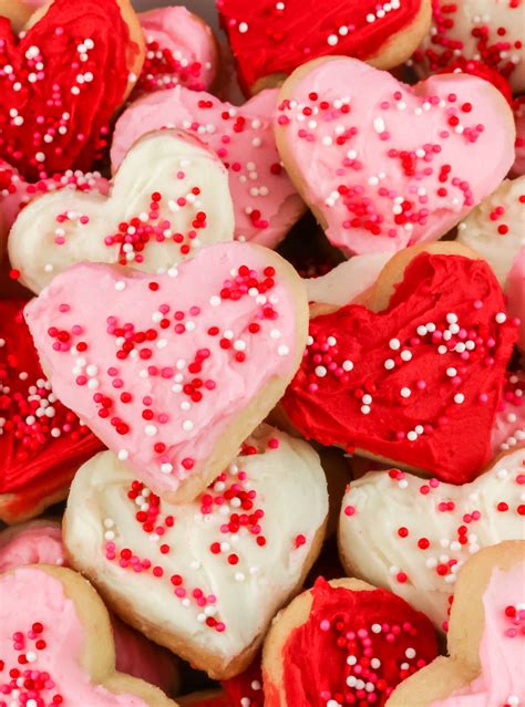 Valentines Frosted Sugar Cookies Two Sisters