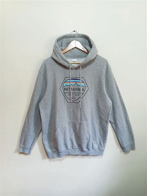 Gildan X Patagonia Gray Hoodie Mens Fashion Activewear On Carousell