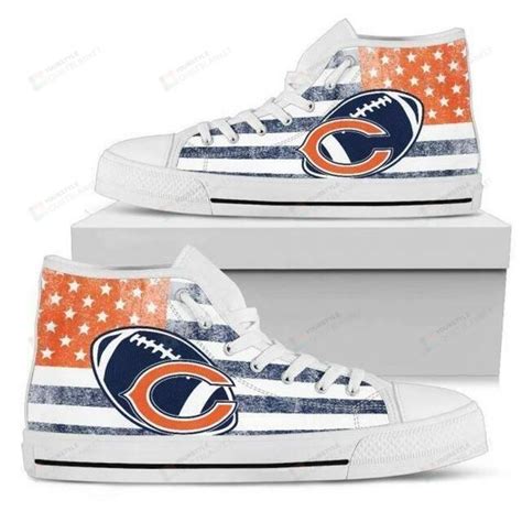 Chicago Bears Nfl High Top Shoes Homefavo