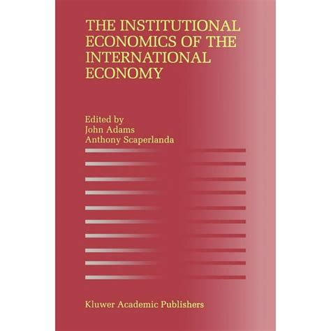 The Institutional Economics Of The International Economy Paperback