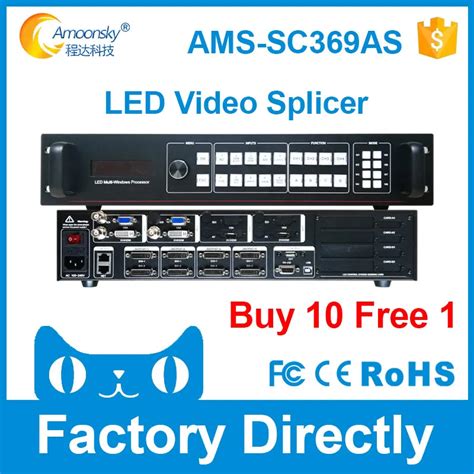 Видео коммутатор скалер СВЕТОДИОДНЫЙ полноцветный дисплей splicer как ...