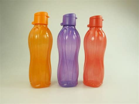 TUPPERWARE Eco Sport Bouteille 500 ml rouge orange pourpre pailleté