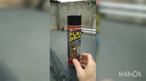 Flex Seal Usando Para Vedar Vazamento De Calha De Concreto Youtube