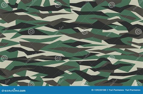 Geometric Camo Seamless Pattern Abstract Military Or Hunting