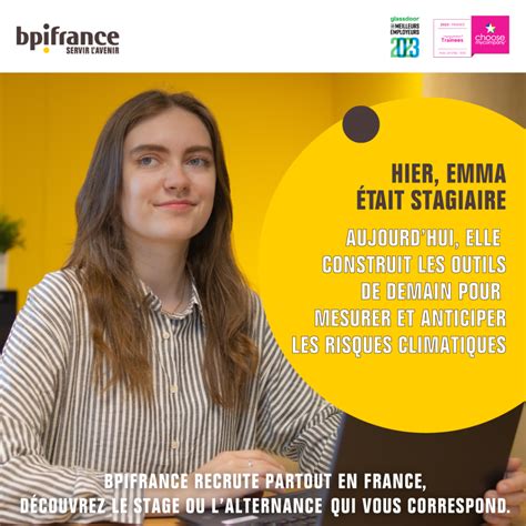 Plus de 250 offres à pourvoir en stage ou en alternance chez Bpifrance