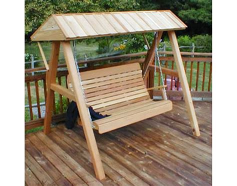 A L Furniture Red Cedar Porch Swing And Bed A Frame Off