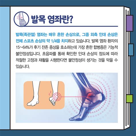 방치하면 안되는 발목 염좌 Feat 발목삐끗 인대손상ankle Sprain 골절감별 오타와법칙 Dna주사 재활