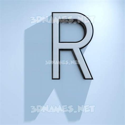 R Name Wallpaper 3d