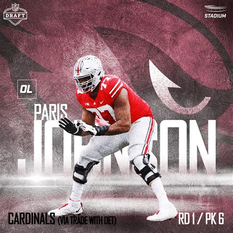 Stadium On Twitter Trade Details Cardinals Get Paris Johnson Jr No