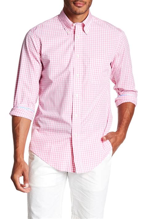 Lyst - Brooks Brothers Gingham Slim Fit Shirt in Pink for Men