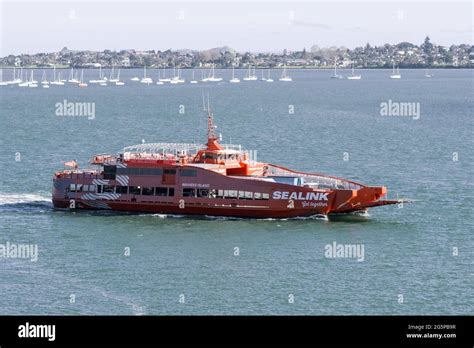 Auckland New Zealand Jun 21 2021 Aerial View Of Sealink Passenger