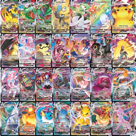 Pcs Vmax English Pokemon Flash Cards Gx Ex Tag Energy Trainer Mega