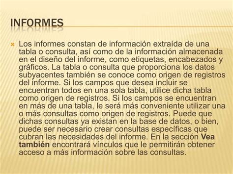 Formularios E Informes En Access Ppt