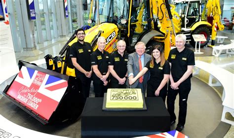 Jcb Celebrates Milestone As 750000th Backhoe Rolls Off Production Line