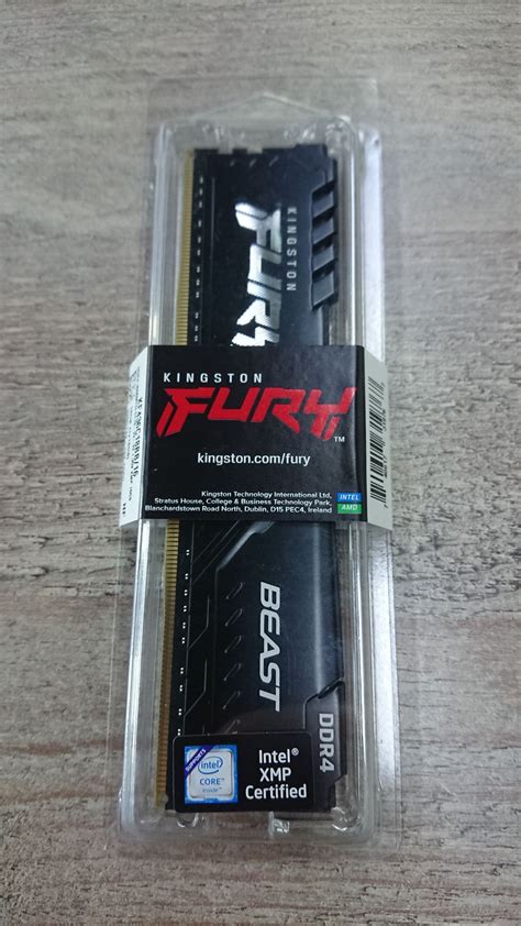 Оперативная память Kingston DDR4 16Gb 3600 MHz pc-28800 FURY Beast ...